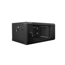 Sieninė Instaliacinė Spinta - Lanberg 19'' 4U Sieninis 600x450mm Stiklo Durys Juodas Sieninė Instaliacinė Spinta - Lanberg 19'' 4U Sieninis 600x450mm Stiklo Durys Juodas