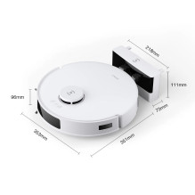 Vacuum Cleaner - ECOVACS Deebot N20 Robot Vacuum Cleaner 510x130x400 mm White