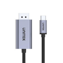 DisplayPort Adapteris - Unitek V1409A USB-C Juodas / Pilkas DisplayPort Adapteris - Unitek V1409A USB-C Juodas / Pilkas