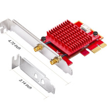 Network Card - Cudy WE3000S PCI-E Adapter 235x140x40 mm Network Card - Cudy WE3000S PCI-E Adapter 235x140x40 mm