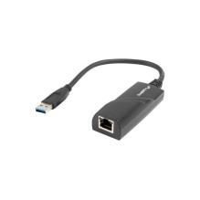 Network Card - Lanberg NC-1000-01 USB Hot-Swap Black