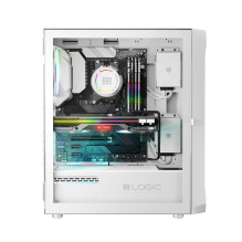 Case - Logic Ports ARGB Minidi USB 3.0 White