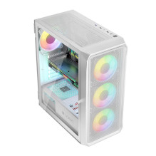 Case - Logic Ports ARGB Minidi USB 3.0 White