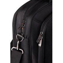 Laptop Bag - Addison 309014 14.1' Nylon 3 Compartments Black Laptop Bag - Addison 309014 14.1' Nylon 3 Compartments Black