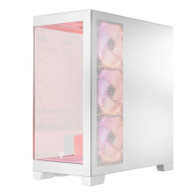 Kompiuterio Korpusas - Modecom Volcano SPACE APEX ARGB MIDI Tower Micro ATX / ATX / ITX Baltas