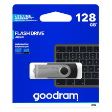 USB Flash Drive - Goodram UTS2 128GB USB 2.0 Black / Silver USB Flash Drive - Goodram UTS2 128GB USB 2.0 Black / Silver