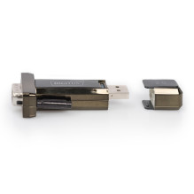 Adapteris - Digitus USB 2.0 Serial 0.001 Gbit / s D-Sub 9 Juodas