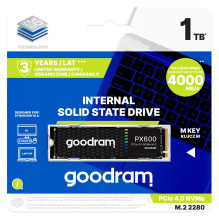 Hard Drive - Goodram SSDPR-PX600 1 TB M.2 PCIe 4.0 NVMe Hard Drive - Goodram SSDPR-PX600 1 TB M.2 PCIe 4.0 NVMe