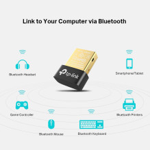 Adapteris - TP-LINK UB400 Bluetooth Nano USB, 10m Nuotolis Adapteris - TP-LINK UB400 Bluetooth Nano USB, 10m Nuotolis