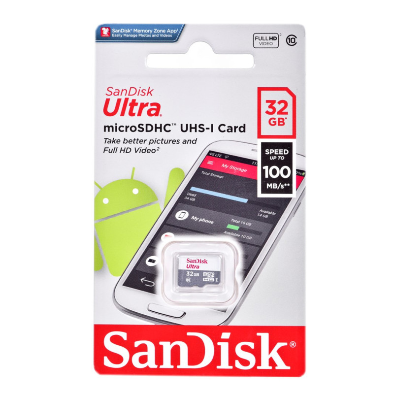 Memory Card - Sandisk 32GB Class 10