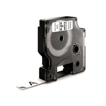 Label Tape - DYMO D1 Standard 12mm Black on White Label Tape - DYMO D1 Standard 12mm Black on White