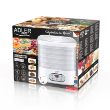 Food Dehydrator - ADLER AD 6658, 5 Trays, LCD, White