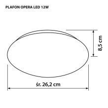 Ceiling Light - Activejet AJE-Opera 12W LED Bulb