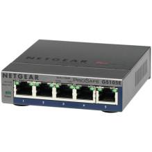 Network Switch - NETGEAR GS105E Managed L2 / L3 Gigabit Ethernet 5 Ports Network Switch - NETGEAR GS105E Managed L2 / L3 Gigabit Ethernet 5 Ports