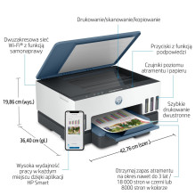 Daugiafunkcis Spausdintuvas - HP Smart Tank 725 A4 4800x1200 DPI 15ppm Wi-Fi