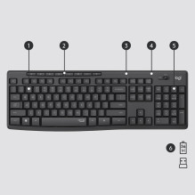 Computer Keyboard and Mouse - Logitech MK295 Silent Combo Computer Keyboard and Mouse - Logitech MK295 Silent Combo