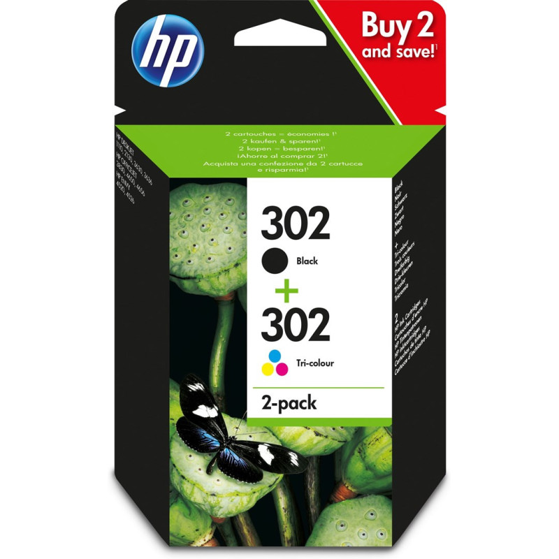 Ink Cartridges - HP 302 2-pack Black / Tri-Colour Original
