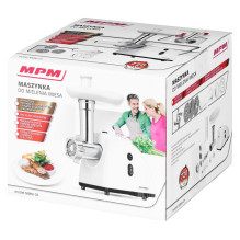 Mėsmalė - MPM MMM-05 650 W Nerūdijančiojo Plieno, Balta Mėsmalė - MPM MMM-05 650 W Nerūdijančiojo Plieno, Balta