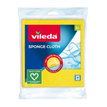 Cloths - Vileda 3 Pcs. Cellulose Cotton Yellow Cloths - Vileda 3 Pcs. Cellulose Cotton Yellow