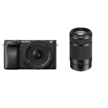 Sony A6400 + 16-50mm OSS II + 55-210mm OSS (Black) , (ILCE-6400Y / B) , (α6400) , (Alpha 6400)