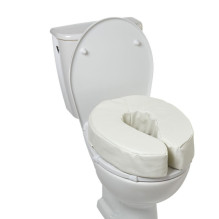 Toilet Seat Padding - Soft 5cm White Toilet Seat Padding - Soft 5cm White