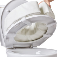 Tualeto Sėdynės Paminkštinimas - Minkštas 5cm Baltas