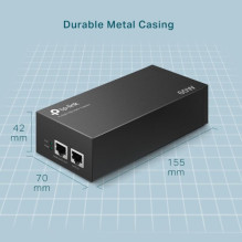 Tinklo Priedas - TP-Link PoE Injector POE170S 60W IEEE 802.3af / at / bt Tinklo Priedas - TP-Link PoE Injector POE170S 60W IEEE 802.3af / at / bt