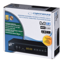 Set-Top Box - Esperanza EV106P HDMI USB 2.0 Timeshift DVB-T2 Juodas