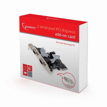Adapteris - Gembird SPC-22 RS-232 PCIe Juodas Adapteris - Gembird SPC-22 RS-232 PCIe Juodas