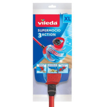 Šluotos Antgalis - Vileda 3Action Velour XL Mėlynas Šluotos Antgalis - Vileda 3Action Velour XL Mėlynas