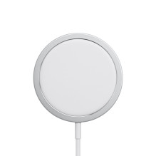 Įkroviklis - Apple MagSafe MHXH3ZM / A Belaidis Greitas Įkrovimas Sidabrinis / Baltas Įkroviklis - Apple MagSafe MHXH3ZM / A Belaidis Greitas Įkrovimas Sidabrinis / Baltas