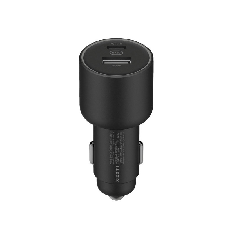 Car Charger - XIAOMI 67W USB-A + Type-C Black