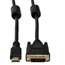 Adapter - Akyga AK-AV-11 HDMI Type A to DVI-D 1.8m Gold Plated Black Adapter - Akyga AK-AV-11 HDMI Type A to DVI-D 1.8m Gold Plated Black