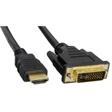 Adapteris - Akyga AK-AV-11 HDMI Type A į DVI-D 1.8m Auksu Padengtas Juodas Adapteris - Akyga AK-AV-11 HDMI Type A į DVI-D 1.8m Auksu Padengtas Juodas