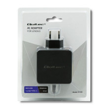 Maitinimo Adapteris - Qoltec 51766 Lenovo 65W 20V 3.25A Plonas Patarimas+Pin