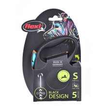 Dog Leash - Flexi Black Design S 5 m