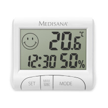 Indoor Hygrometer - Medisana HG 100 Electronic Temperature and Humidity Meter White