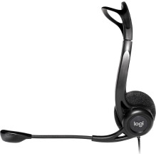 Handsfree - Logitech 960, Wired With Headband, Black