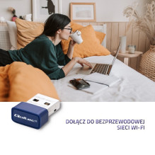 Wireless Adapter - Qoltec 57007 Mini Bluetooth USB 150Mbps
