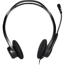 Handsfree - Logitech 960, Wired With Headband, Black