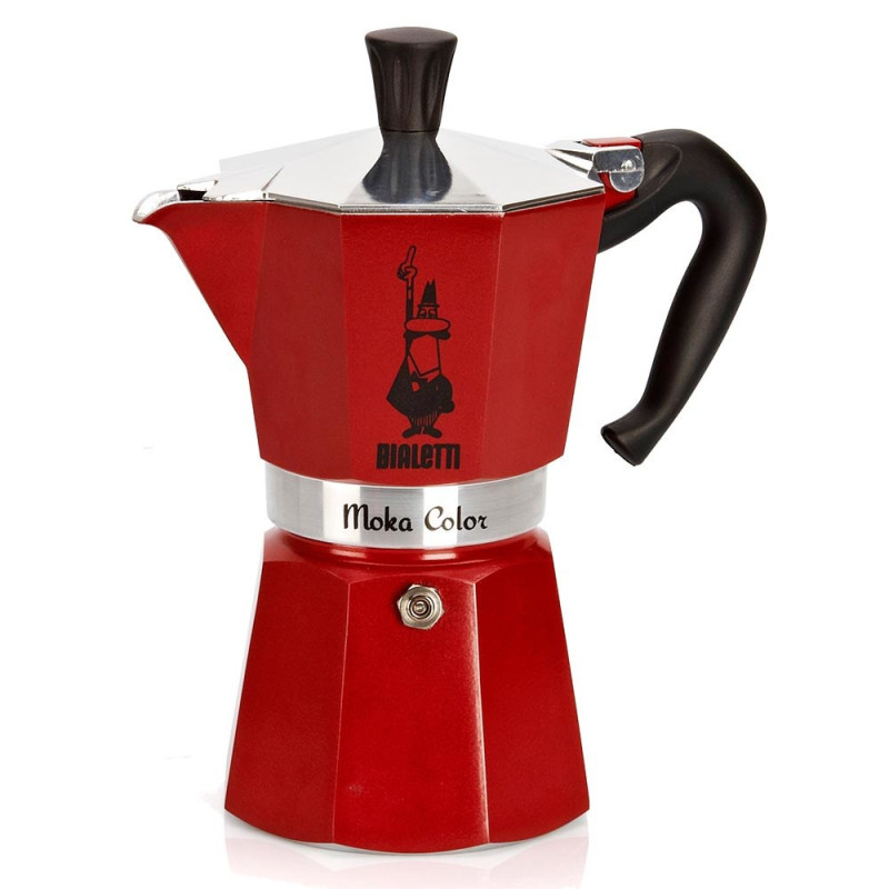 Kavos Aparatas - Bialetti Moka Express 3 Puodeliai Raudonas