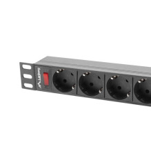 Ilgiklis - Lanberg 19" PDU 1U 9X Shuko