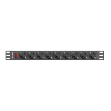 Ilgiklis - Lanberg 19" PDU 1U 9X Shuko