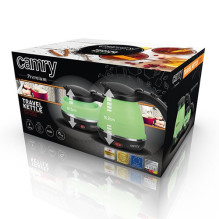 Electric Kettle - Camry CR 1265, 0.5 L, 750 W, Black / Green Electric Kettle - Camry CR 1265, 0.5 L, 750 W, Black / Green