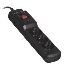 Extension Cord - Activejet COMBO-IEC-3G 3x Type E Sockets 1.5 m Cable Black Extension Cord - Activejet COMBO-IEC-3G 3x Type E Sockets 1.5 m Cable Black