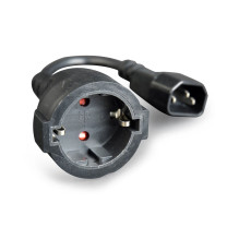 Adapteris - Gembird PC-SFC14M-01 C14 į SCHUKO 15 cm Juodas Laidas Adapteris - Gembird PC-SFC14M-01 C14 į SCHUKO 15 cm Juodas Laidas