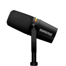 Mikrofonas - Shure MV7+-K-BNDL, Juodas su XLR / USB-C Jungtimi ir Staliniu Stovu GATOR