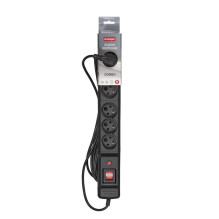 Ilgiklis - Activejet COMBO 6GN 6 Type E lizdai 5 m Laidas Juodas