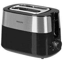 Skrudintuvas - Philips Daily Collection HD2516 / 90 830W, 2 Riekelių, Plati Anga, Metalas Skrudintuvas - Philips Daily Collection HD2516 / 90 830W, 2 Riekelių, Plati Anga, Metalas
