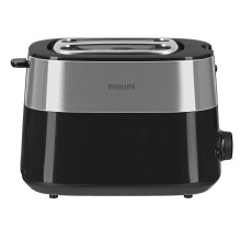 Skrudintuvas - Philips Daily Collection HD2516 / 90 830W, 2 Riekelių, Plati Anga, Metalas Skrudintuvas - Philips Daily Collection HD2516 / 90 830W, 2 Riekelių, Plati Anga, Metalas